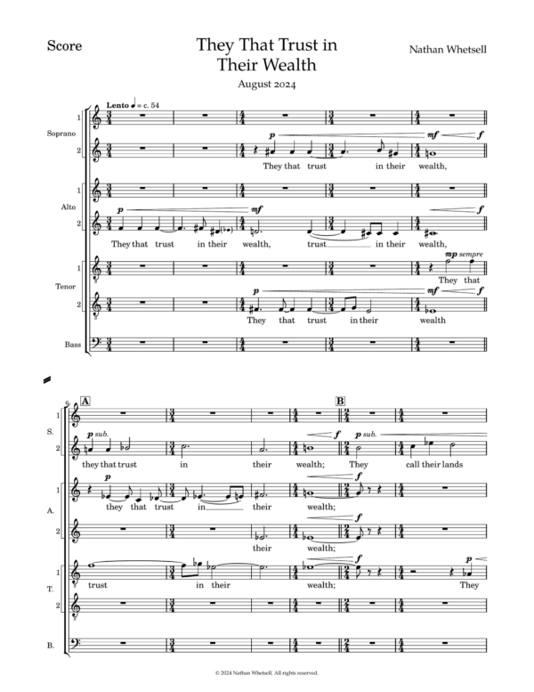 They That Trust in Their Wealth